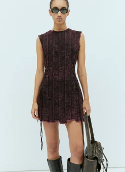 Denim Patchwork Mini Dress>Acne Studios Online