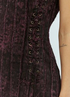 Denim Patchwork Mini Dress>Acne Studios Online