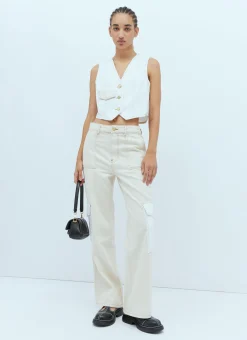 Denim Waistcoat>GANNI Outlet