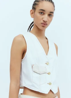 Denim Waistcoat></noscript>GANNI Outlet