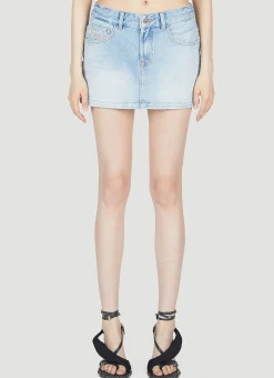 De-Ron-S1 Denim Mini Skirt>Diesel Sale