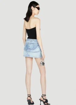 De-Ron-S1 Denim Mini Skirt>Diesel Sale