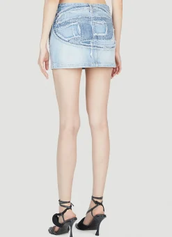 De-Ron-S1 Denim Mini Skirt></noscript>Diesel Sale