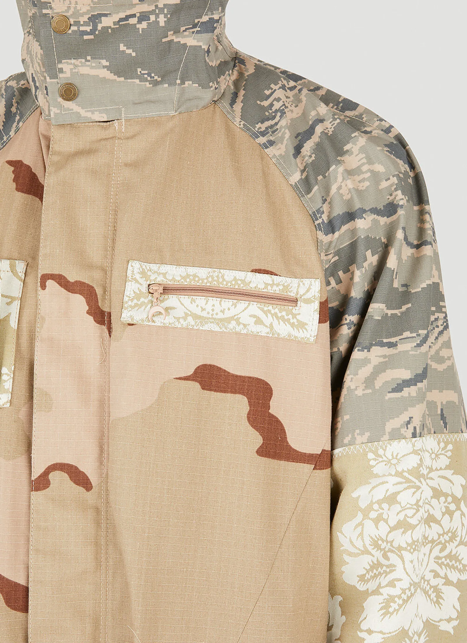 Desert Damask Windbreaker Coat>Marine Serre Online
