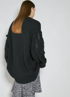 Men Yohji Yamamoto Knitwear^Designed Sleeve Wool Cardigan