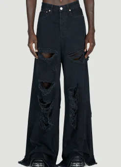 Men Vetements Jeans^Destroyed Baggy Jeans