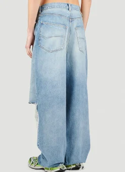Men Balenciaga Jeans^Destroyed Baggy Jeans
