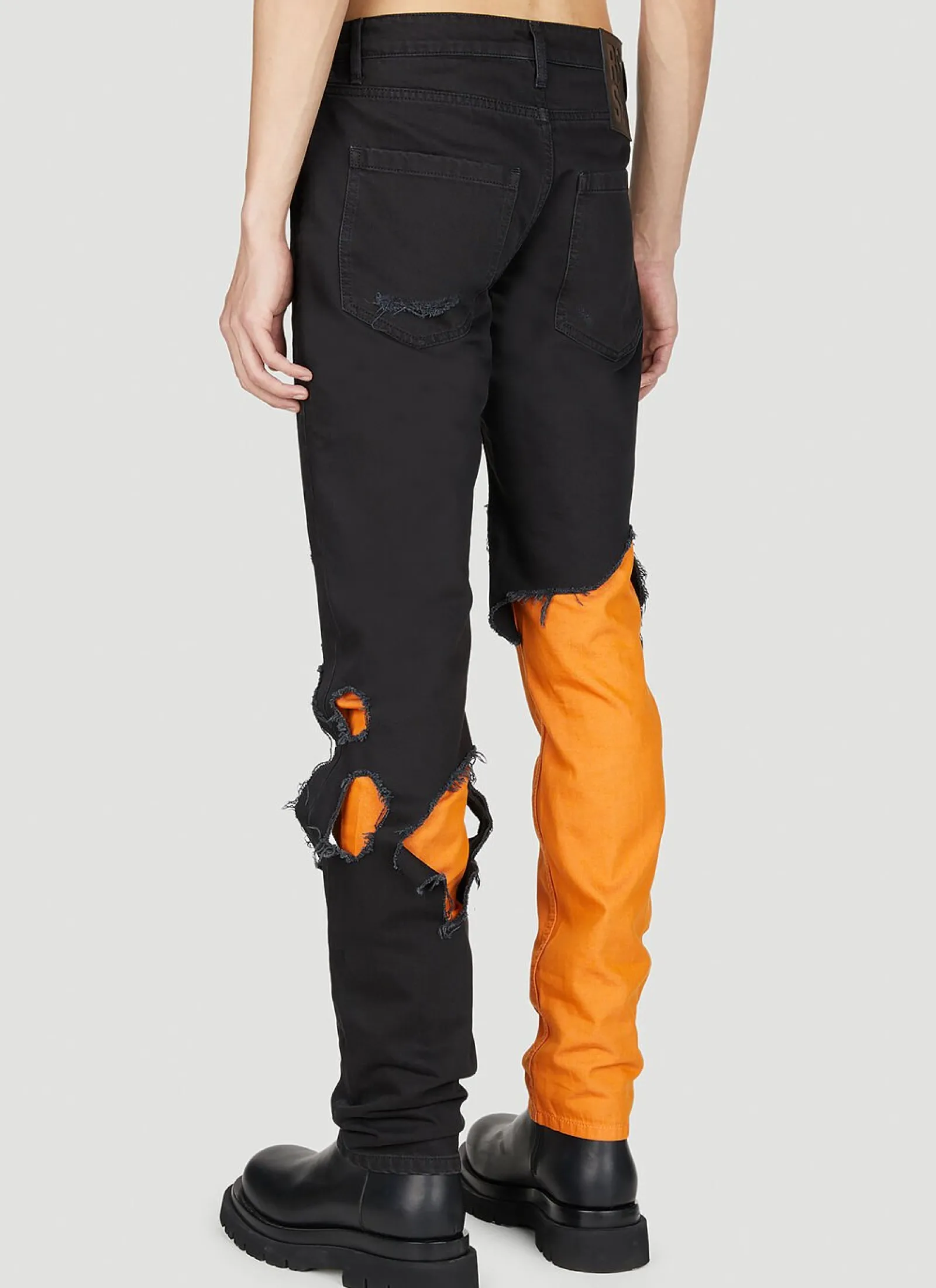 Destroyed Double Jeans>Raf Simons Online