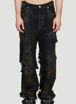 Men Balenciaga Jeans^Destroyed Jeans
