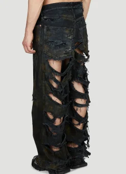Men Balenciaga Jeans^Destroyed Jeans