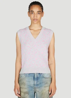 Diamond Jacquard Sleeveless Sweater>Acne Studios Sale