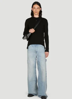 Men Courrèges Jeans^Dirty Blue Baggy Jeans