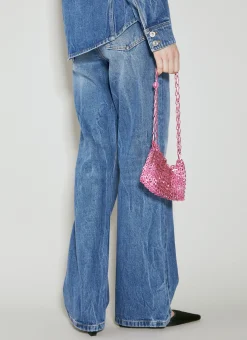 Disc Embellished Flared Jeans>Paco Rabanne Best