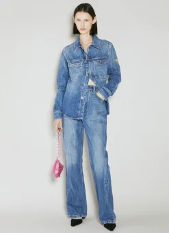 Disc Embellished Flared Jeans></noscript>Paco Rabanne Best