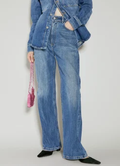 Disc Embellished Flared Jeans></noscript>Paco Rabanne Best