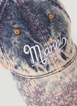 Men Marni Hats^Distressed Baseball Cap