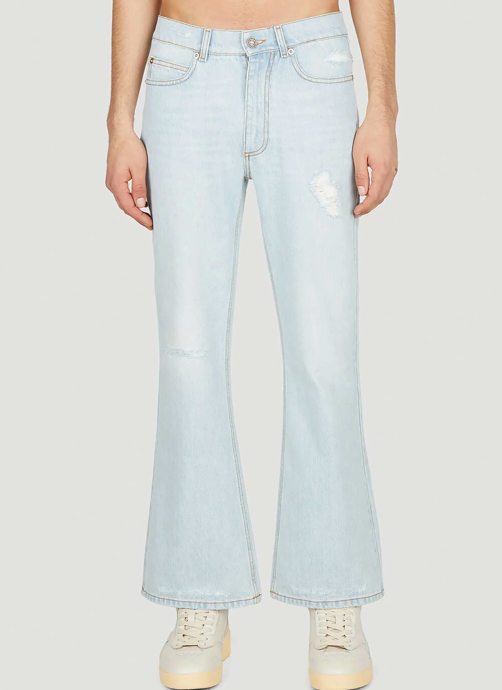 Men ERL Jeans^Distressed Denim Jeans