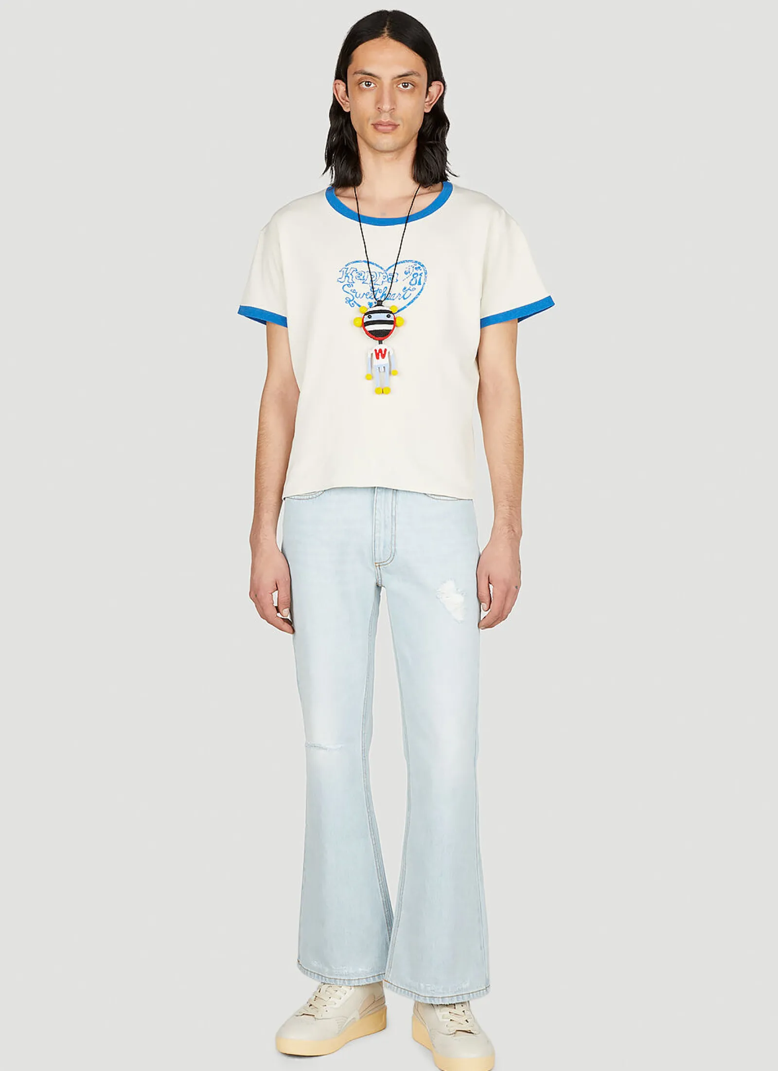 Men ERL Jeans^Distressed Denim Jeans