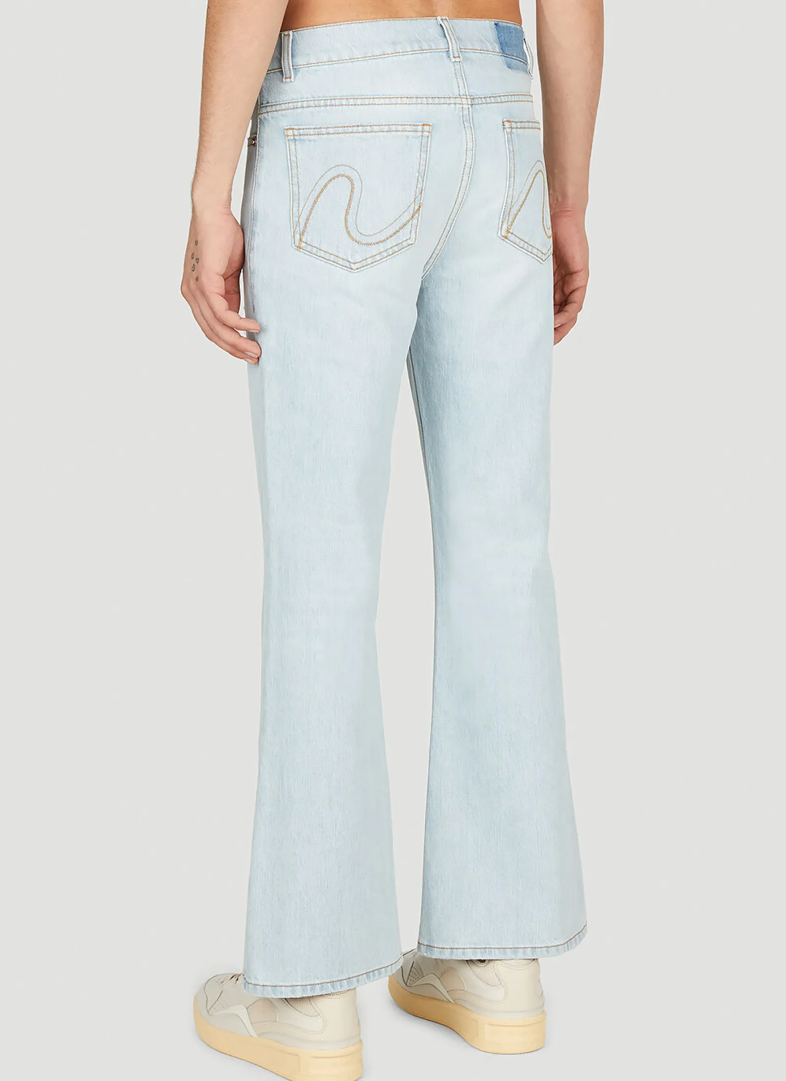 Men ERL Jeans^Distressed Denim Jeans