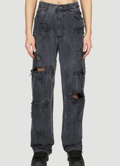 Men Dolce & Gabbana Jeans^Distressed Denim Jeans