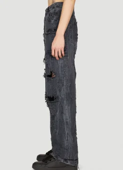 Men Dolce & Gabbana Jeans^Distressed Denim Jeans