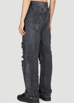 Men Dolce & Gabbana Jeans^Distressed Denim Jeans