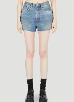 Distressed Denim Shorts>Maison Margiela