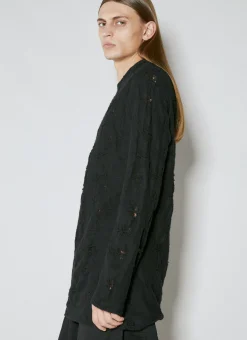 Men Yohji Yamamoto Knitwear^Distressed Knit Sweater
