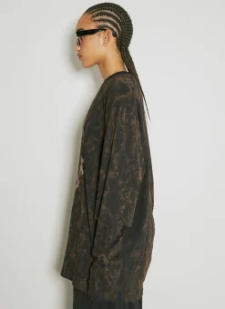 Distressed Logo Print Sweatshirt></noscript>Song for the Mute New