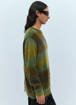 Men Song for the Mute Knitwear^Distressed Oversized Mohair Sweater