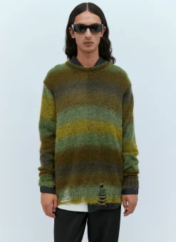 Men Song for the Mute Knitwear^Distressed Oversized Mohair Sweater