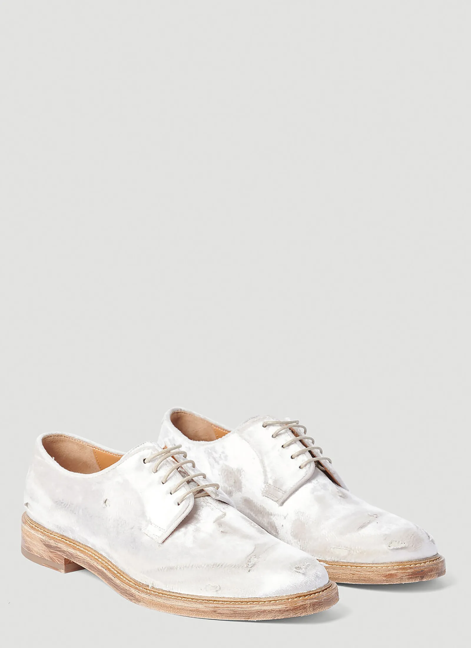 Men Maison Margiela Lace Ups^Distressed Oxford Shoes