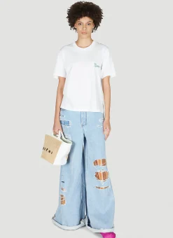 Distressed Patch Jeans>Marni Hot