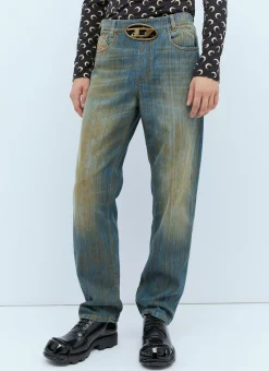 Men Diesel Jeans^2010-D-Macs-Fsd6 Distressed Denim Jeans