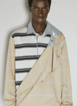 Men Y/Project Polo Shirts^Double Collar Rugby Polo Shirt