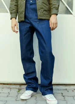 Double Denim Knee Work Pants>Sky High Farm Workwear Clearance