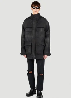 Men Balenciaga Coats^Double Front Parka Jacket
