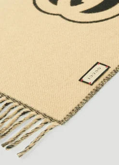 Men Gucci Scarves^Double G Bicolour Scarf