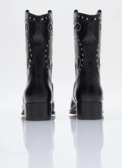 Double G Studded Leather Boots></noscript>Gucci New
