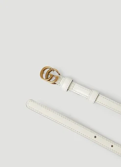 Men Gucci Belts^Double G Thin Belt