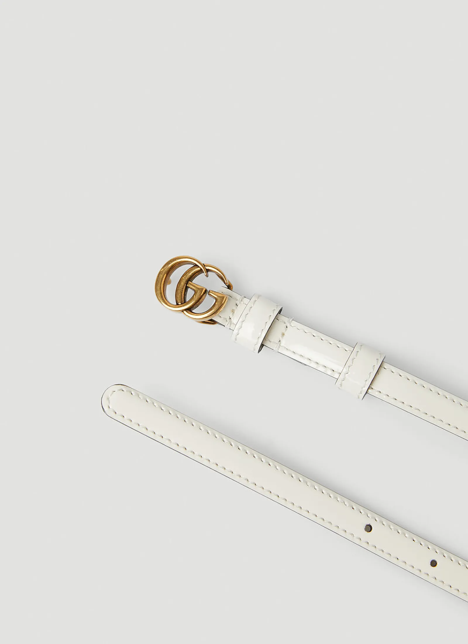 Men Gucci Belts^Double G Thin Belt