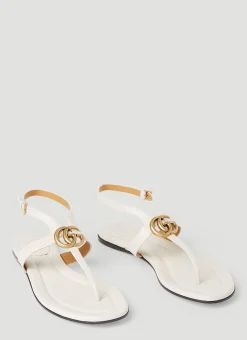 Double G Thong Leather Sandals>Gucci Outlet