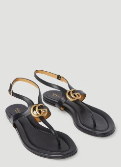 Double G Thong Leather Sandals>Gucci Clearance