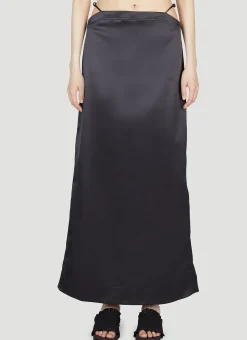 Double Satin Skirt>GANNI Sale