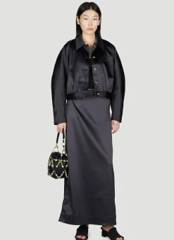 Double Satin Skirt>GANNI Sale