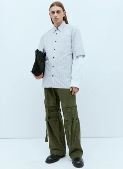 Men Dries Van Noten Shirts^Double Sleeve Shirt