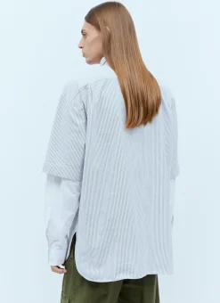 Men Dries Van Noten Shirts^Double Sleeve Shirt