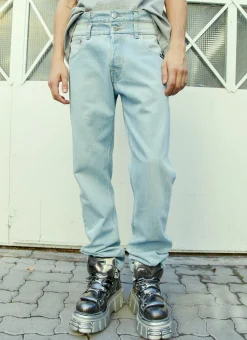 Double Waist Denim Jeans>VTMNTS