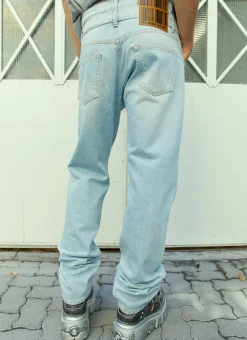 Double Waist Denim Jeans>VTMNTS