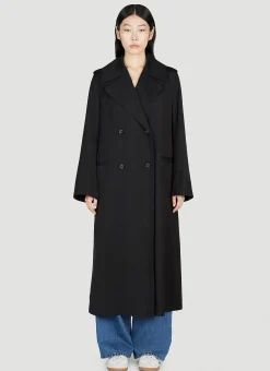 Double-Breasted Fluid Summer Coat>TOTEME